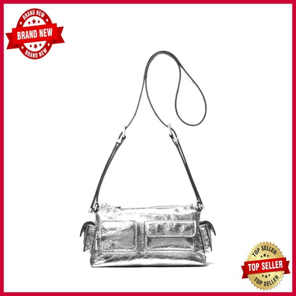 Leather Crossbody Bag with Adjustable Strap and Multiple Pockets